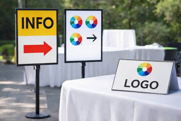 Указатели таблички наклейки для мероприятий