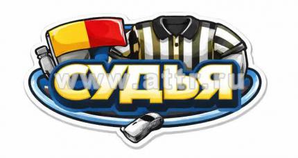 наклейка судья для одежды dtf печать на футболке 