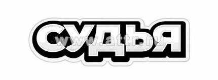 наклейка судья для одежды dtf печать на футболке 